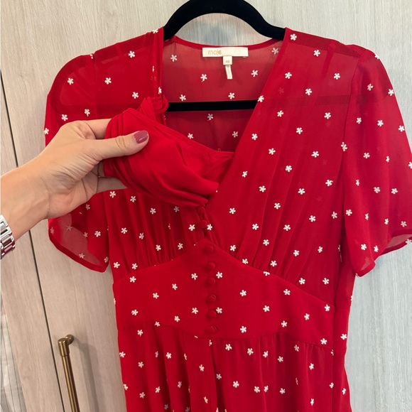 Maje red dress size 40 - Picture 4 of 8